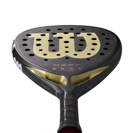 Raquette Padel WILSON DEFY V1 Noir / Doré 2025