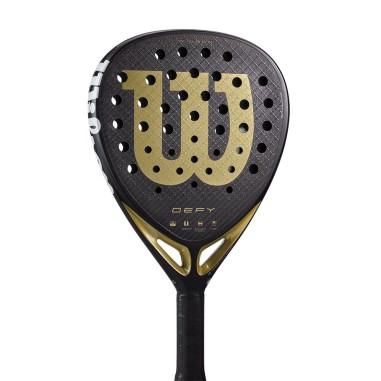 Raquette Padel WILSON DEFY V1 Noir / Doré (365...