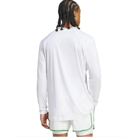 T-Shirt ADIDAS Homme Climacool Manches Longues Blanc / Vert AH 2025