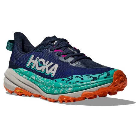 Chaussures Running HOKA Femme SPEEDGOAT 6 Bleu / Vert AH 2024