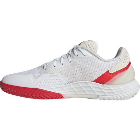 Chaussures ADIDAS Homme DEFIANT SPEED 2 Toutes Surfaces Blanc / Rouge PE 2025