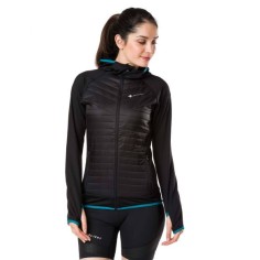 Veste Doudoune Running RAIDLIGHT Femme ACTIV HYBRID Noir