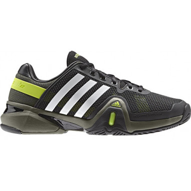 Chaussures ADIDAS Homme Adipower Barricade 8 Noir/Blanc/Vert