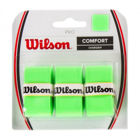 Surgrip WILSON Pro Overgrip Vert Fluo x3