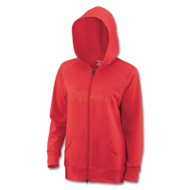 Veste à capuche WILSON Femme Zippée Performance Rouge 2014