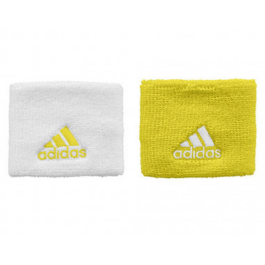 Poignets eponge ADIDAS Jaune/Blanc