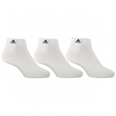 Pack de 3 chaussettes ADIDAS basse Blanche