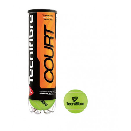 Tube de 4 balles TECNIFIBRE Court