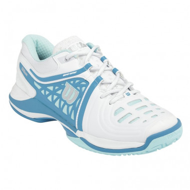 Chaussure WILSON Femme N Vision Elite Blanche / Bleu ciel PE 2015