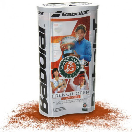 Bipack de 4 balles Babolat Roland Garros