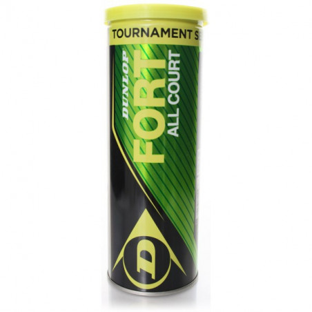 Tube de 3 balles DUNLOP Fort All Court Tournament Select 2015