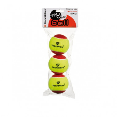 Sachet de 3 balles Mousses Feutrées TECNIFIBRE My New Ball