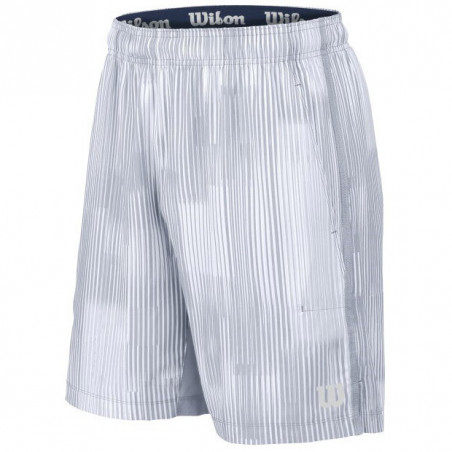 Short WILSON Homme Linear Blur 8" Blanc / Gris  2016