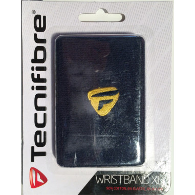 Poignet Eponge TECNIFIBRE Wristband XL Noir / Jaune