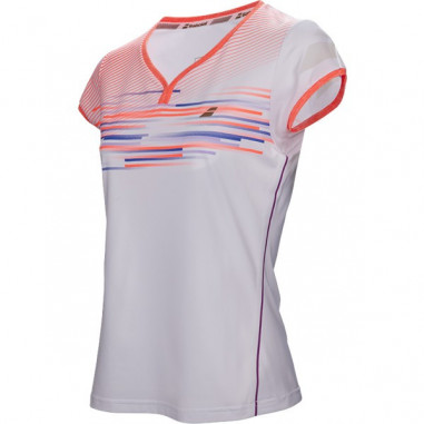 T-Shirt BABOLAT Femme Performance Cap Sleeve Blanc PE 2017