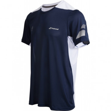 T-Shirt BABOLAT Homme Crew Neck Performance Bleu Winbledon AH 22017