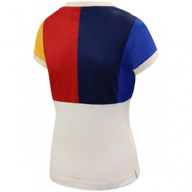 T Shirt ADIDAS Femme PHARRELL WILLIAM Blanc Bleu Rouge Jaune