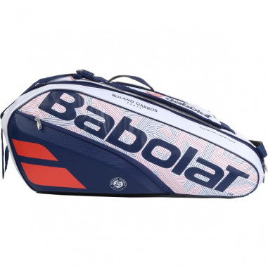 bespotten Praten muis of rat Thermo-Bag BABOLAT Pure Roland Garros RHx6 Blanc / Bleu / Corail PE 2018