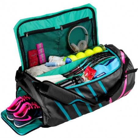 Sac TECNIFIBRE Femme Endurance RackPack Noir / Rose / Turquoise 2018