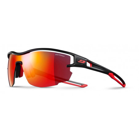 Lunettes Running JULBO AERO Noir/ Rouge Mat Cat 3 PE 2018