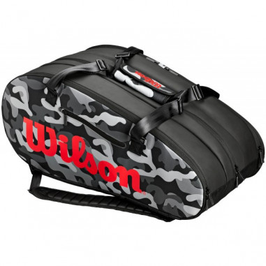 Thermo-Bag WILSON SUPER TOUR CAMO 12PK Noir/ Rouge AH 2018