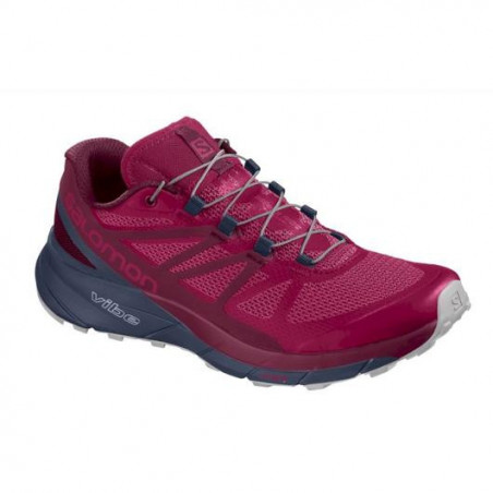 Chaussures Running SALOMON Femme Sense Ride Cerise / Bleu AH 2018