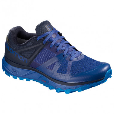 Chaussures Running SALOMON Homme TRAILSTER GTX Bleu / Noire AH 2018