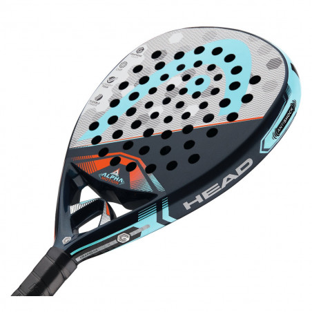 Raquette Padel HEAD Graphene Touch Alpha Motion with CB Bleu/Gris/Orange 2018