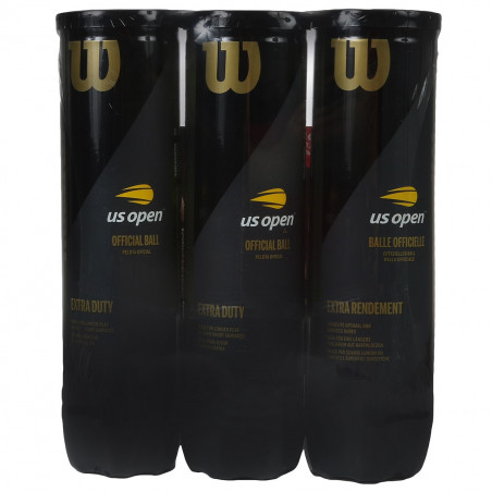 Tube de 4 balles par 3 WILSON US Open