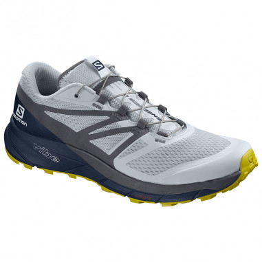 Chaussures Running SALOMON Homme Sense Ride 2 Blanc / Bleu PE 2019