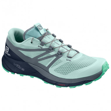 Chaussures Running SALOMON Femme Sense Ride2 W Vert / Marine PE 2019