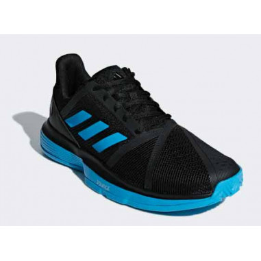 Chaussures ADIDAS Homme CourtJame Bounce Terre Battue Noir / Bleu PE 2019