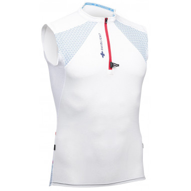 Débardeur Running RAIDLIGHT Homme Permormer Blanc / Bleu / rouge PE 2019