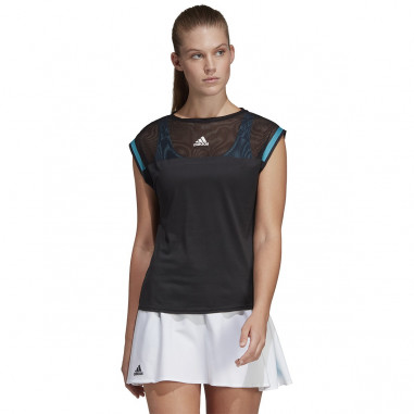 T-Shirt ADIDAS Femme ESCOUADE Tee Noir / Bleu...
