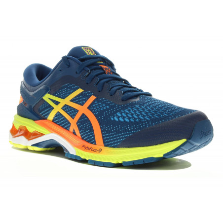 Chaussures Running ASICS Homme GEL-KAYANO 26 Bleu / Jaune / Orange AH 2019