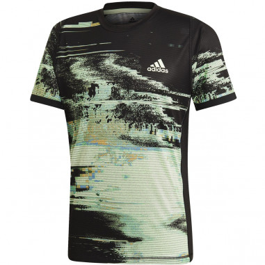 T-Shirt ADIDAS Homme New York ZVEREV Vert / Noir AH 2019
