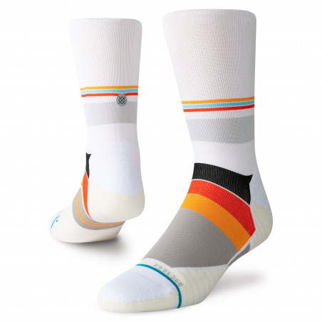 Chaussettes STANCE Homme Exchange Crew Blanc / Orange AH 2019
