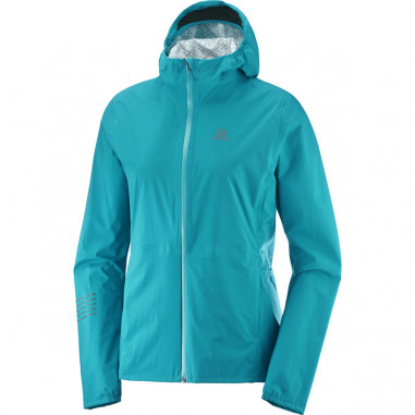 Veste Running SALOMON Femme Lightning WP JKT W Bleu Turquois AH 2019