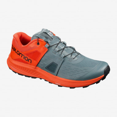 Chaussures Running SALOMON Homme Ultra Pro Gris / Ornage PE 2020