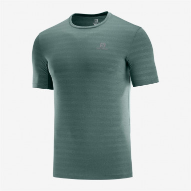 T-Shirt Running SALOMON Homme Sense Tee Kaki PE 2020