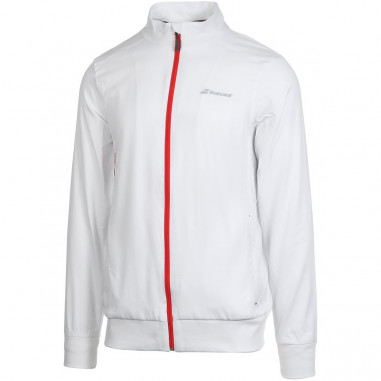 Veste BABOLAT Homme Core Club Jacket Blanc / Rouge 2019