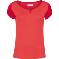 T-Shirt BABOLAT Fille PLAY Cap Sleeve Blanc 2020 2