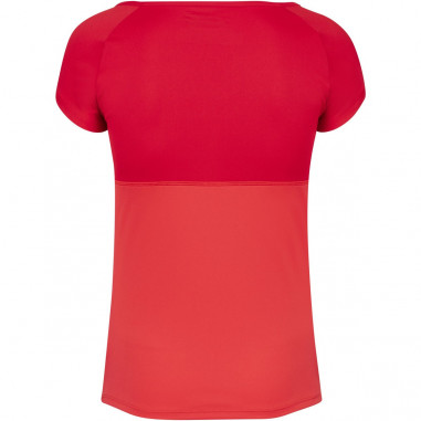 T-Shirt BABOLAT Fille PLAY Cap Sleeve Rouge 2020