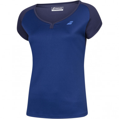 T-Shirt BABOLAT Fille PLAY Cap Sleeve Bleu Marine 2020