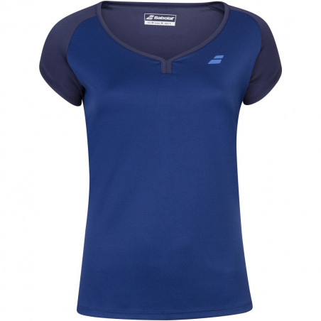 T-Shirt BABOLAT Fille PLAY Cap Sleeve Bleu Marine 2020