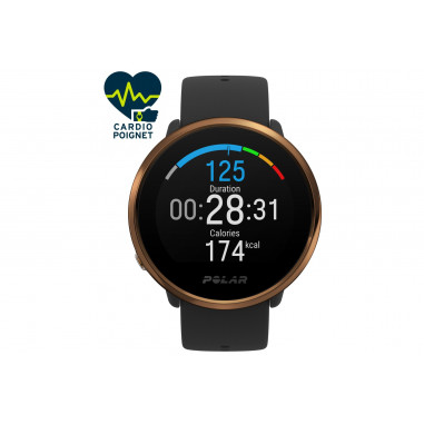 Montre POLAR IGNITE Taille M-L Noire / Or PE 2020