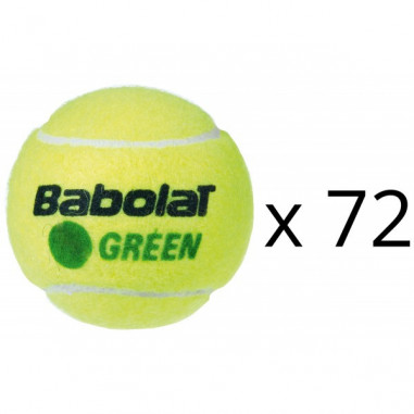 Recharge de 72 balles Intermediaires BABOLAT Green