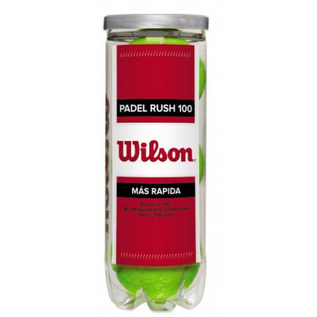 Tube de 3 balles Padel WILSON RUSH