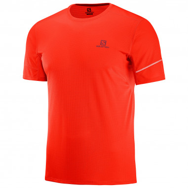 T-Shirt Running SALOMON Homme AGILE SS Tee Rouge PE 2019