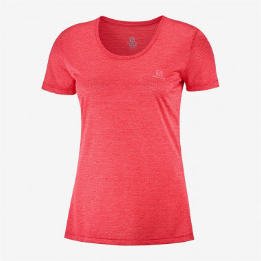 T-Shirt Running SALOMON Femme AGILE SS Tee Saumon PE 2020